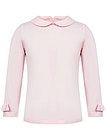 розовая Блуза с отложным воротничком - 1034509281997