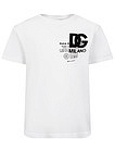 Белая хлопковая футболка с лого - 1134519387020
