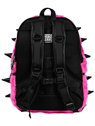 Розовый Рюкзак с ворсом и шипами MadPax - 1502620070115 - Фото 4