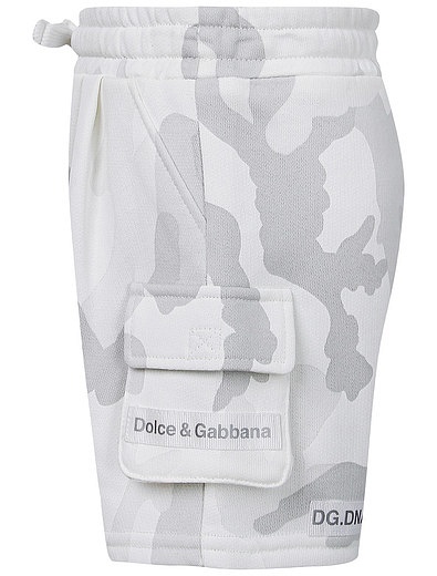 Шорты карго с камуфляжным принтом Dolce & Gabbana - 1414519177808 - Фото 2