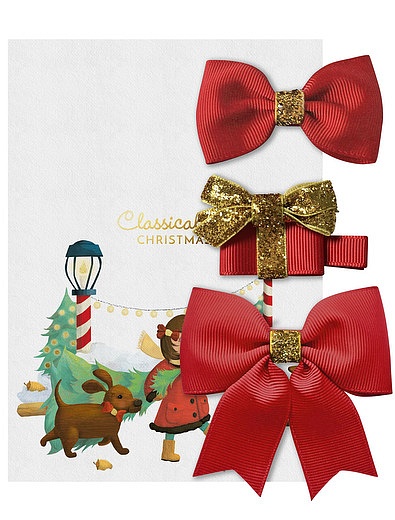 Набор из трех рождественских заколок-зажимов Milledeux - 4880900980093 - Фото 1