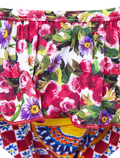 Плавки с цветочным принтом Dolce & Gabbana - 0872509771152 - Фото 2