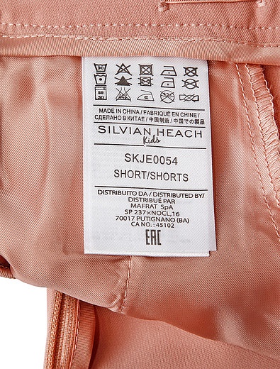 Розовые короткие шорты SILVIAN HEACH Kids - 1412609770038 - Фото 4