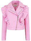 Розовая куртка с оборками - 1074509410539