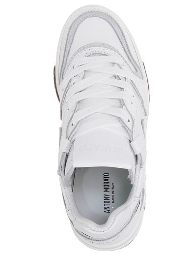 Белые кроссовки из кожи Antony Morato - 2104519370789 - Фото 4