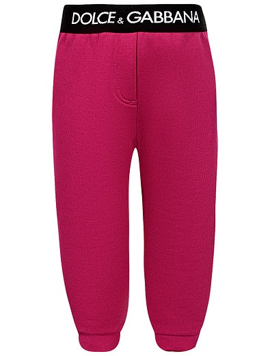 спортивные брюки цвета фуксии Dolce & Gabbana - 4244509370318 - Фото 1