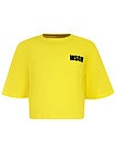 Желтая укороченная футболка - 1134509412688