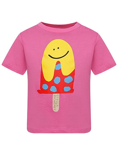 Розовая футболка с эскимо Stella McCartney - 1134609272540 - Фото 1