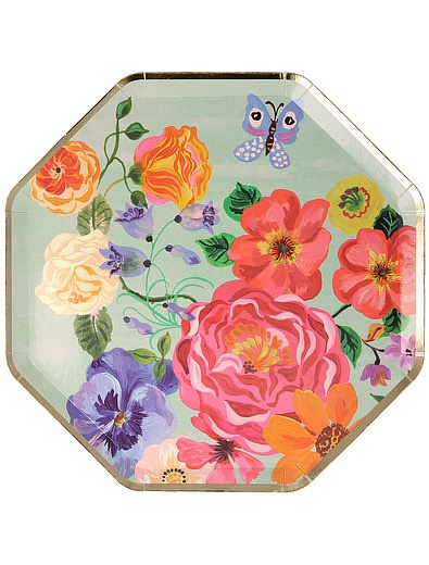 Набор одноразовых тарелок с цветочным принтом 8 шт. Meri Meri - 2294520080507 - Фото 8
