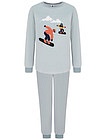 Пижама с принтом сноубордисты - 0214519381868