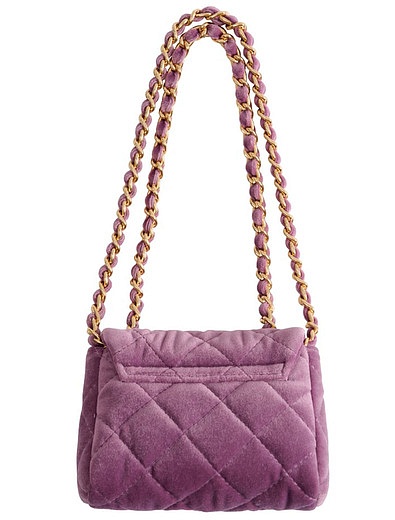 Фиолетовая сумка из бархата Milledeux - 1204500370079 - Фото 3