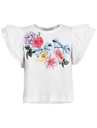 Комплект из шорт и футболки с цветами Balloon Chic - 3024509373943 - Фото 3
