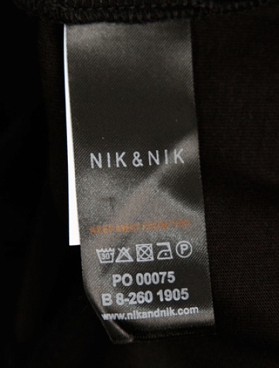 Хлопковый лонгслив с логотипом NIK & NIK - 4161119980266 - Фото 3