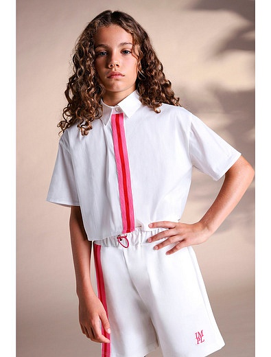 Блуза с контрастной планкой Imperial Kids - 1034509373449 - Фото 2