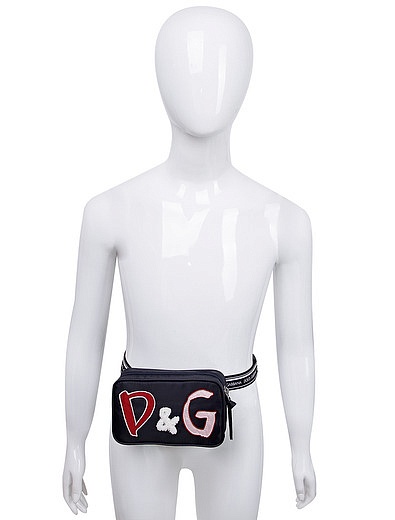 Сумка поясная с нашивкой логотипа Dolce & Gabbana - 1204508080291 - Фото 3