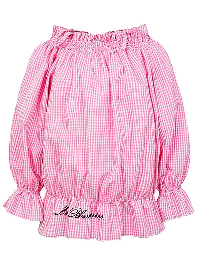 Блуза в стиле рустик с пышными рукавами Miss Blumarine - 1034509070010 - Фото 1