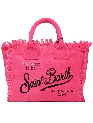 Пляжная сумка с бахромой MC2 Saint Barth - 4134508170036 - Фото 3