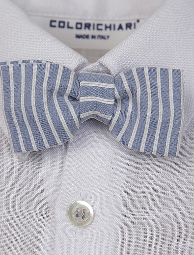 Комплект из брюк,рубашки,кардигана и галстука-бабочки Colorichiari - 3044519170271 - Фото 3