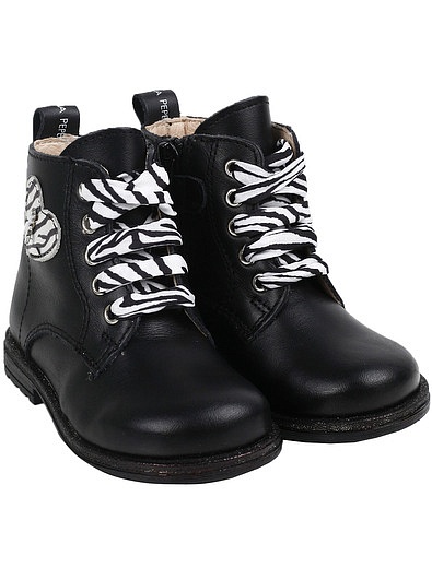 Черные ботинки с сердечком Patrizia Pepe - 2034509184556 - Фото 1
