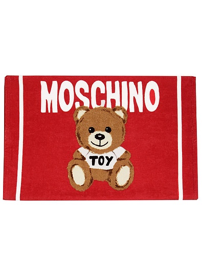 Красное полотенце с мишкой Moschino - 3334528370091 - Фото 1