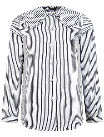 Хлопковая блуза в полоску Il Gufo - 1034509184496 - Фото 1