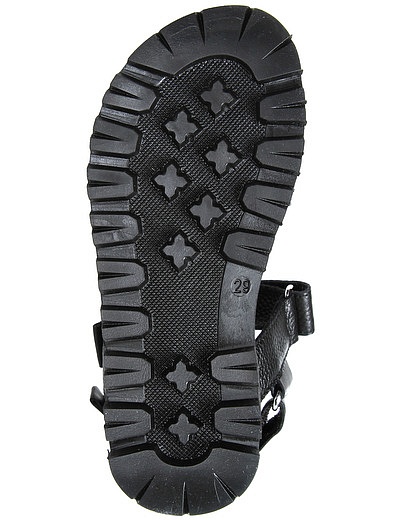 Черные сандалии из натуральной кожи Missouri - 2071119870226 - Фото 5