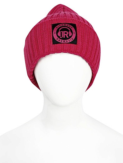 Розовый комплект из шапки и шарфа JOHN RICHMOND - 3004508180131 - Фото 2