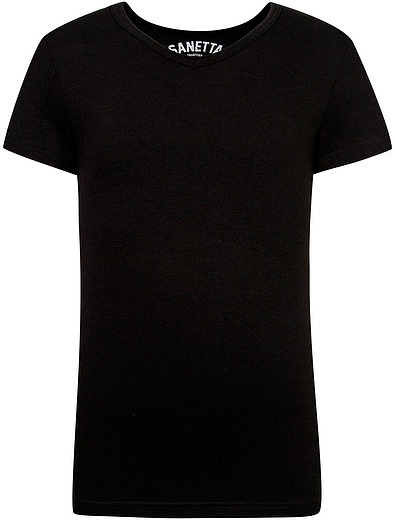 Черная базовая футболка Sanetta - 1131119881088 - Фото 1