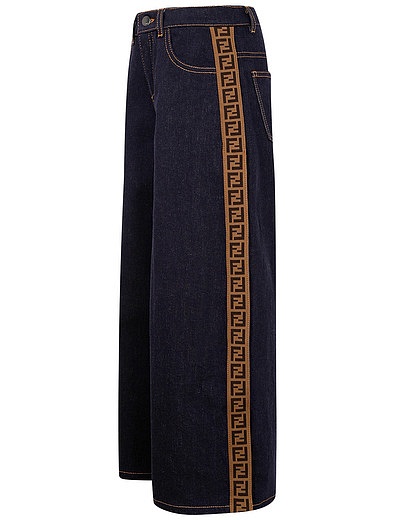 Свободные джинсы с лампасами Fendi - 1164509081171 - Фото 4