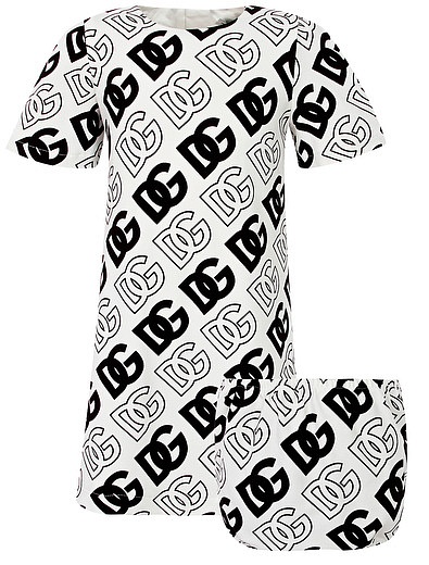 Платье с трусиками с принтом логотипа Dolce & Gabbana - 1054609282373 - Фото 1