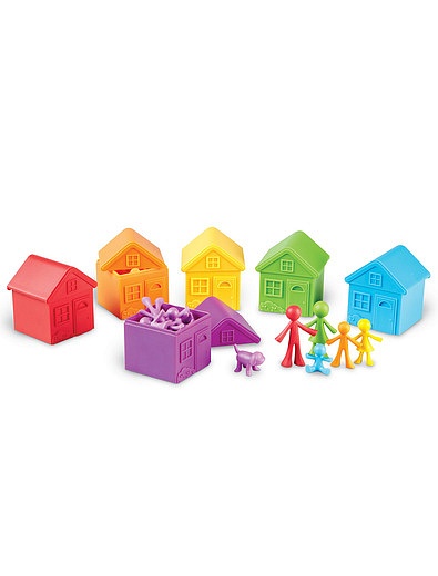 Развивающая игрушка &quot;Моя семья, с домиками для сортировки&quot; Learning Resources - 0664529370053 - Фото 1
