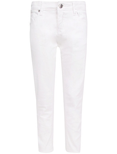 Белые брюки из эластичного хлопка SILVIAN HEACH Kids - 1081209770115 - Фото 1