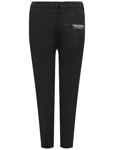Черные джинсы с лампасами Balmain - 1164519182905 - Фото 3