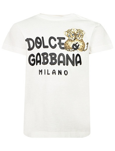 Хлопковая футболка Dolce & Gabbana - 1134519416805 - Фото 1