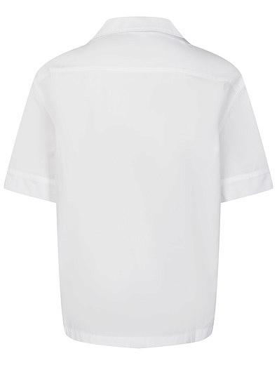 Белая рубашка с коротким рукавом Dolce & Gabbana - 1014519372564 - Фото 2