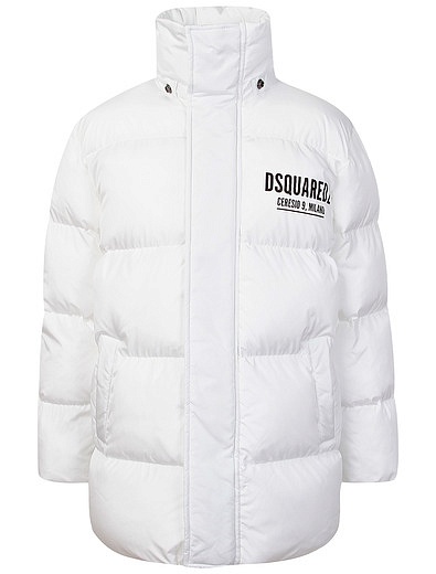 белая Куртка с логотипом Dsquared2 - 1074529281454 - Фото 2