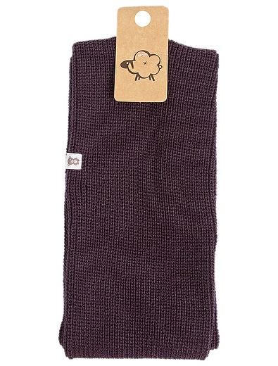 Фиолетовый шарф-снуд WOOL & COTTON - 1224509180127 - Фото 1
