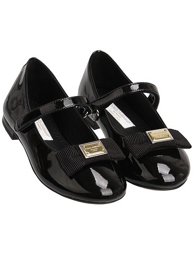 Чёрные туфли из лакированной кожи Dolce & Gabbana - 2014509383913 - Фото 1