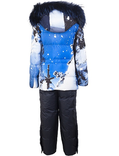 Утеплённый комплект из куртки с пейзажным принтом и комбинезона Manudieci - 6122509681352 - Фото 2