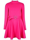 Розовое платье с поясом - 1054609389089