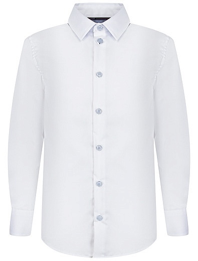 Белая приталенная рубашка JUNIOR REPUBLIC - 1011219980129 - Фото 1