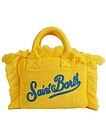 Желтая пляжная сумка с бахромой - 4134508370276