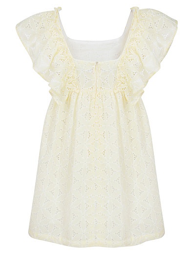Бледно-жёлтое платье с вышивкой Tartine et Chocolat - 1054709371458 - Фото 3