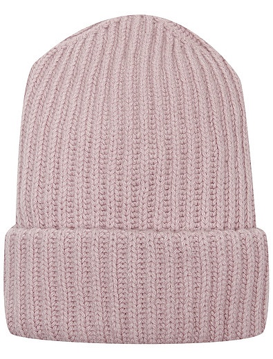 Розовая шапка из шерсти и кашемира с бусинами Regina - 1352609980252 - Фото 4