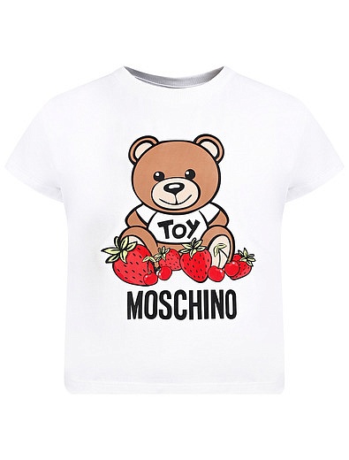 Комплект из футболки и шорт Moschino - 3024509270471 - Фото 4