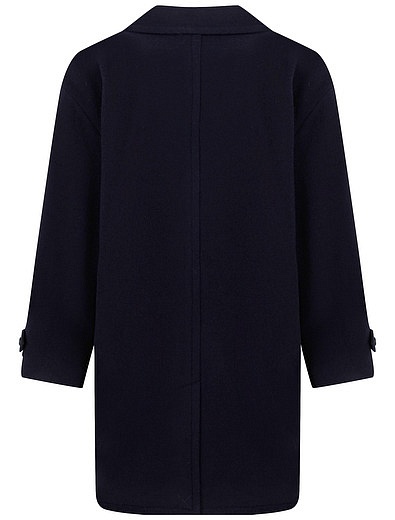 Однобортное Пальто с вышивкой логотипа Dolce & Gabbana - 1124519180165 - Фото 3