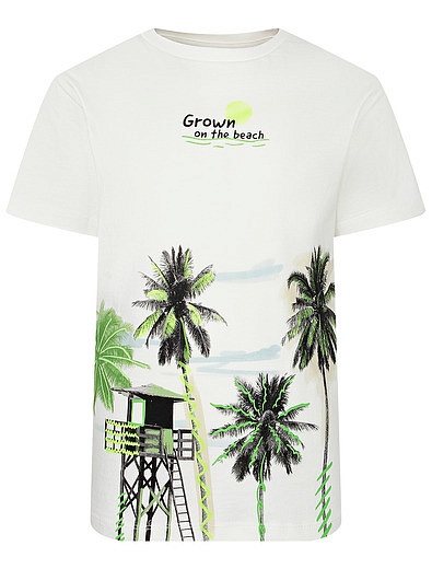 Комплект из шорт и футболки с пальмами Mayoral - 3024519370857 - Фото 4