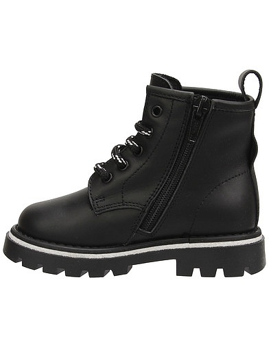 Черные ботинки с контрастной подошвой Florens - 2034519283294 - Фото 3