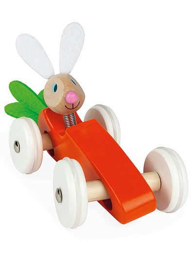 Каталка-машинка для малышей "Кролик" JANOD - 7134529272594 - Фото 2