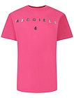 Розовая футболка с логотипом - 1134509371954